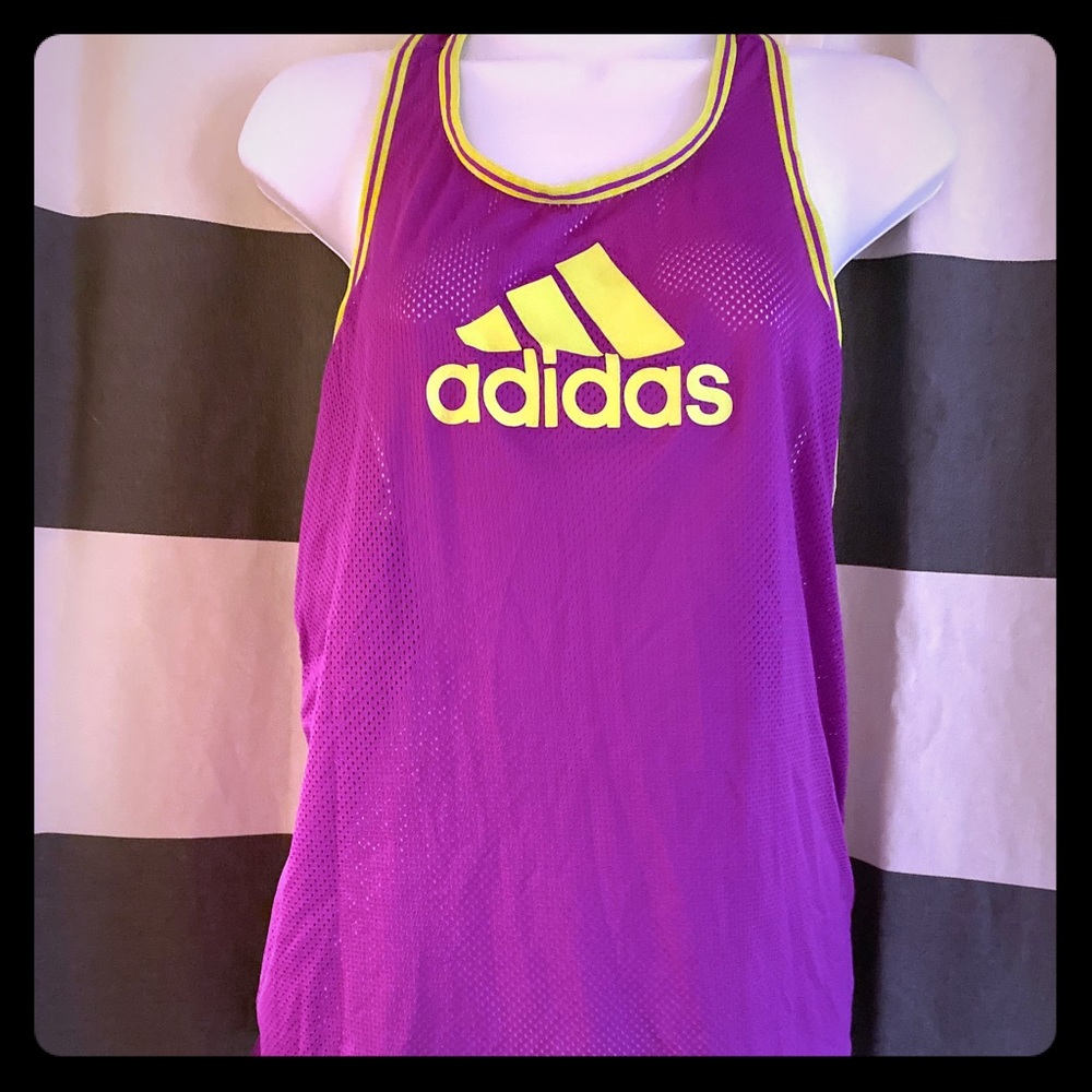 Purple Adidas tank, size large